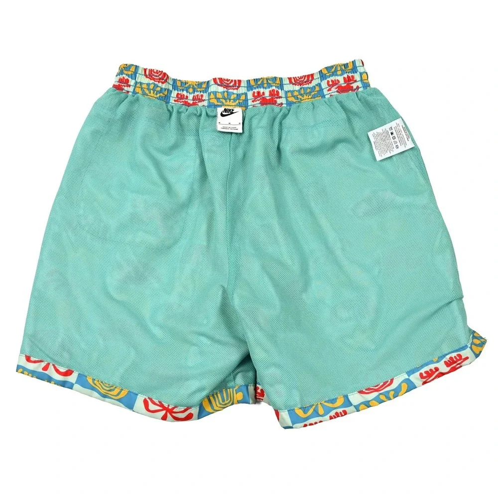 Nike‎ Sportswear Woven Flow Shorts Men's M Geometric Abstract Lined Beach Swim